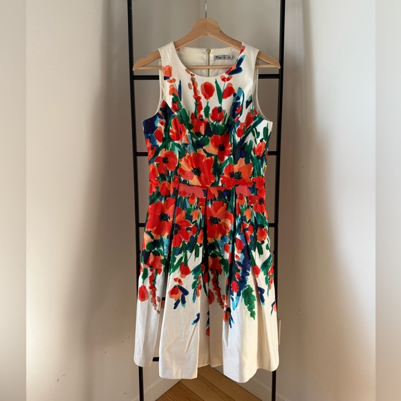 Eliza J Floral Fit and Flare Dress, size 6 (no belt) - Picture 2 of 5